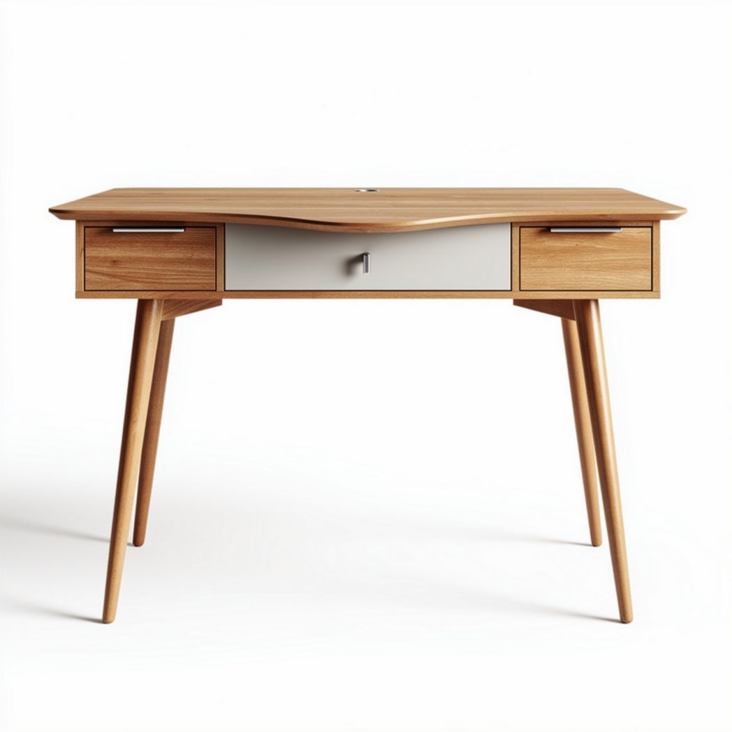 Wooden console table with drawer for entryway - 60 x 40 x 75cm
