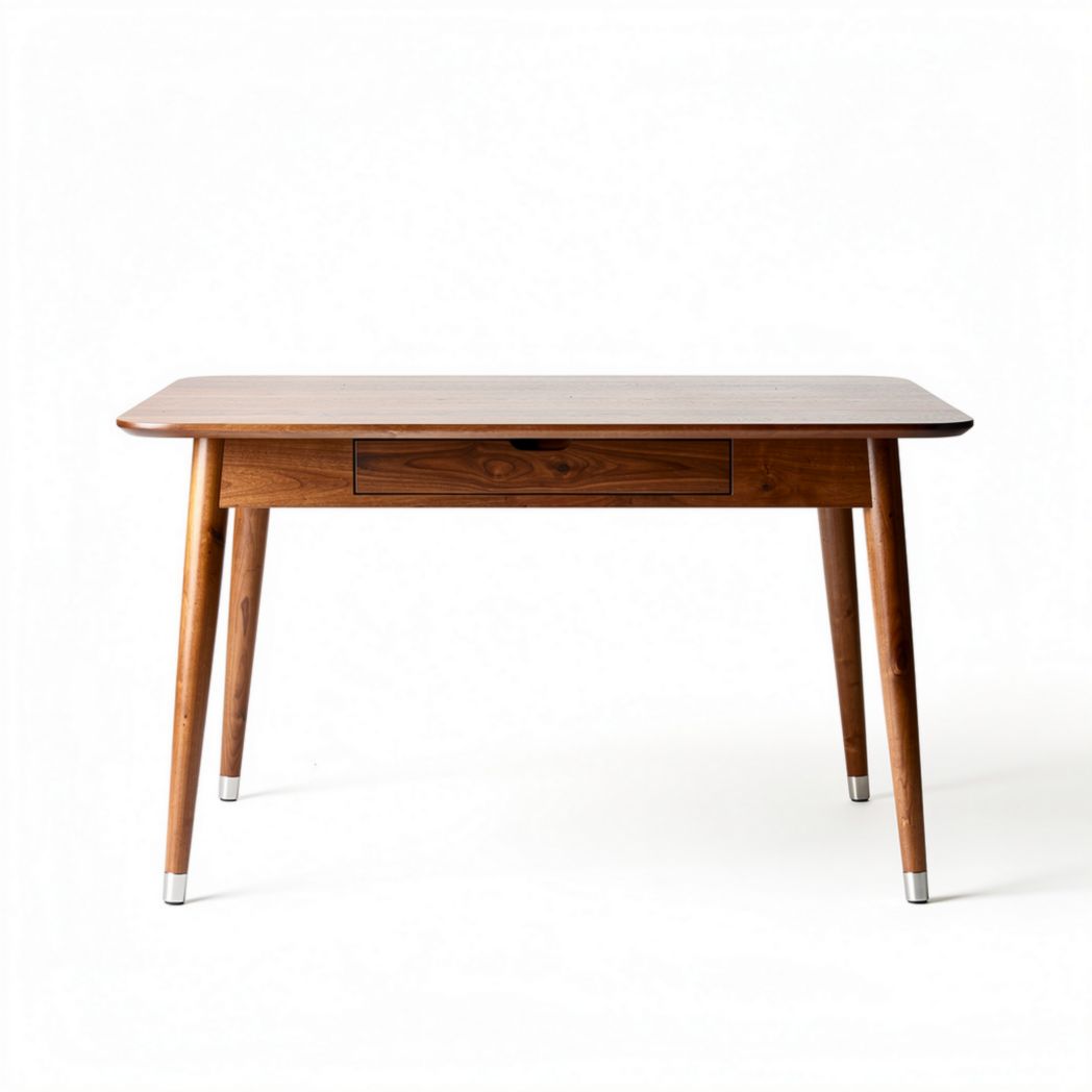 Wooden desk with drawer for home office use - 120 x 60 x 75cm