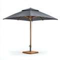 Aluminum patio umbrella with concrete base - 250 x 250 x 250cm