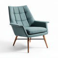 Fabric upholstered accent chair for living room - 80 x 75 x 100cm